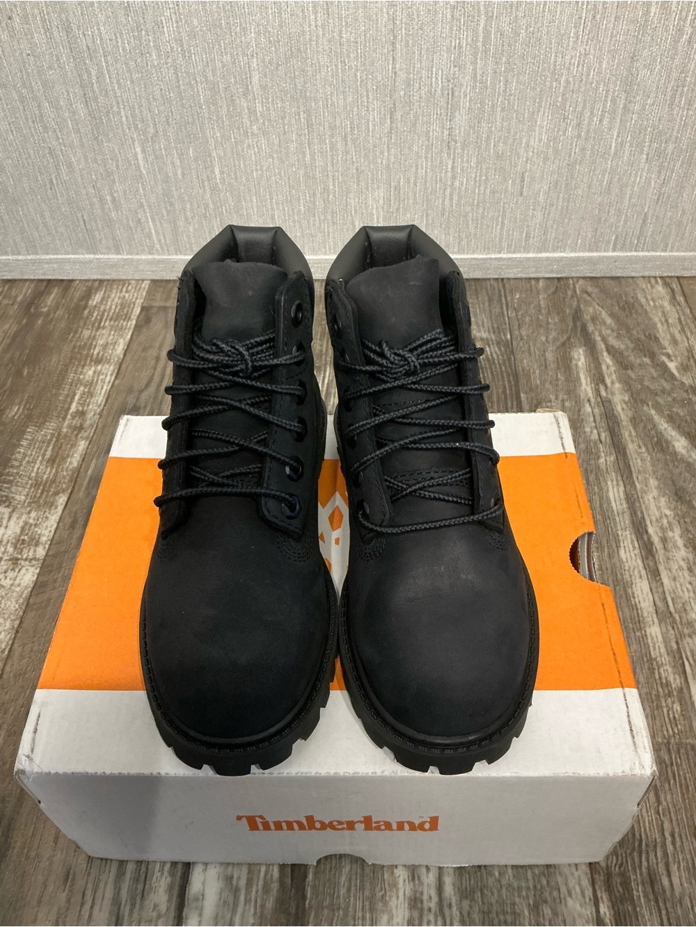 Black Lace-Up Lug Sole Boots - Picture 7 of 16